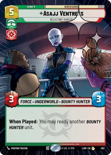 Asajj Ventress - Reluctant Hunter (Hyperspace Foil), A Lawless Time 563