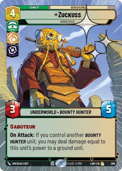 Zuckuss - Dangerous (Hyperspace Foil), A Lawless Time 566