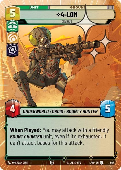4-LOM - Devious (Hyperspace Foil), A Lawless Time 567
