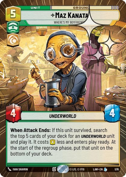 Maz Kanata - Where's My Boyfriend? (Hyperspace Foil), A Lawless Time 576