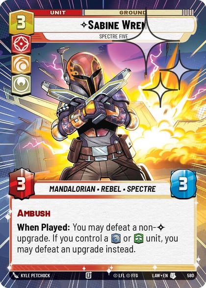 Sabine Wren - Spectre Five (Hyperspace Foil), A Lawless Time 580