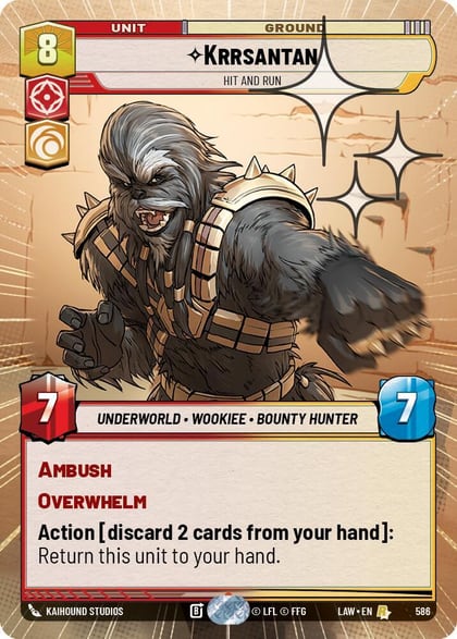 Krrsantan - Hit and Run (Hyperspace Foil), A Lawless Time 586