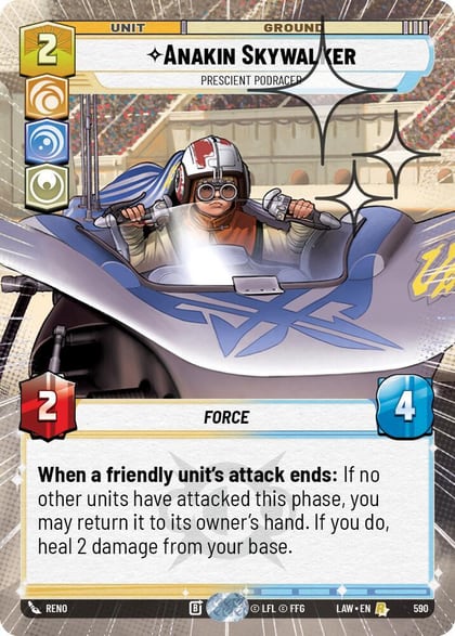 Anakin Skywalker - Prescient Podracer (Hyperspace Foil), A Lawless Time 590