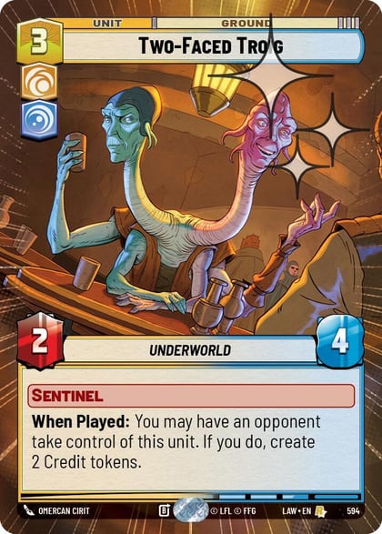 Two-Faced Troig (Hyperspace Foil), A Lawless Time 594