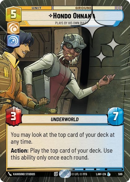 Hondo Ohnaka - Plays By His Own Rules (Hyperspace Foil), A Lawless Time 596
