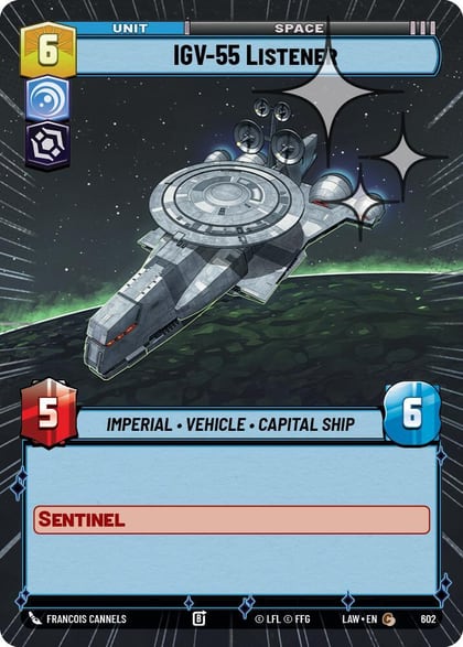 IGV-55 Listener (Hyperspace Foil), A Lawless Time 602