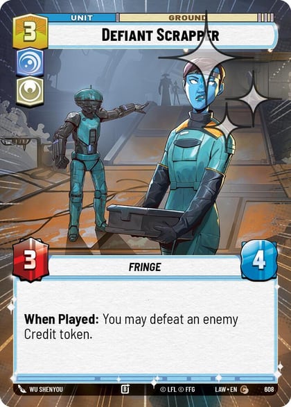 Defiant Scrapper (Hyperspace Foil), A Lawless Time 608