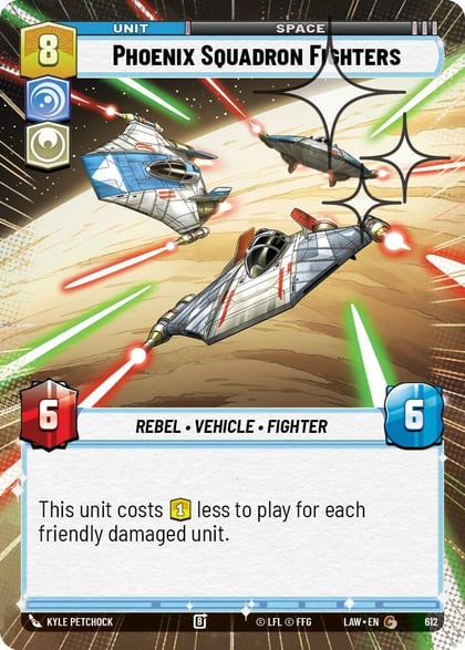 Phoenix Squadron Fighters (Hyperspace Foil), A Lawless Time 612