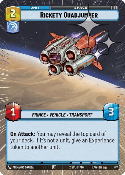 Rickety Quadjumper (Hyperspace Foil), A Lawless Time 617