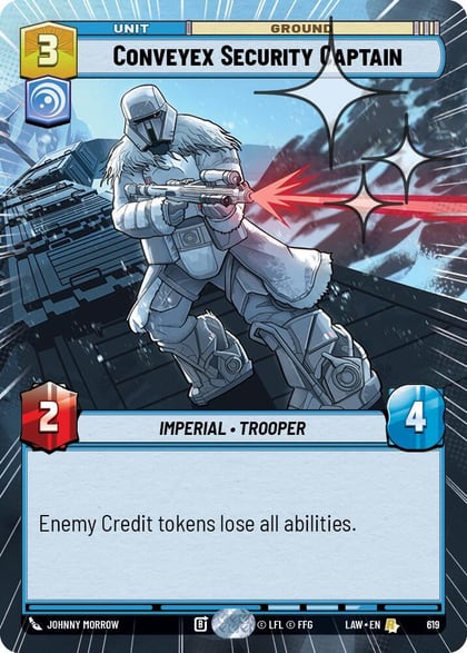 Conveyex Security Captain (Hyperspace Foil), A Lawless Time 619