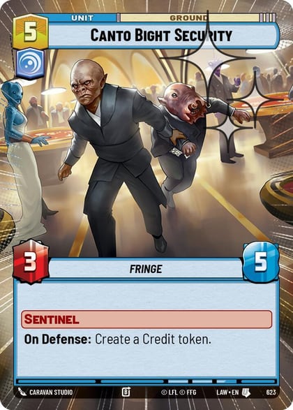 Canto Bight Security (Hyperspace Foil), A Lawless Time 623