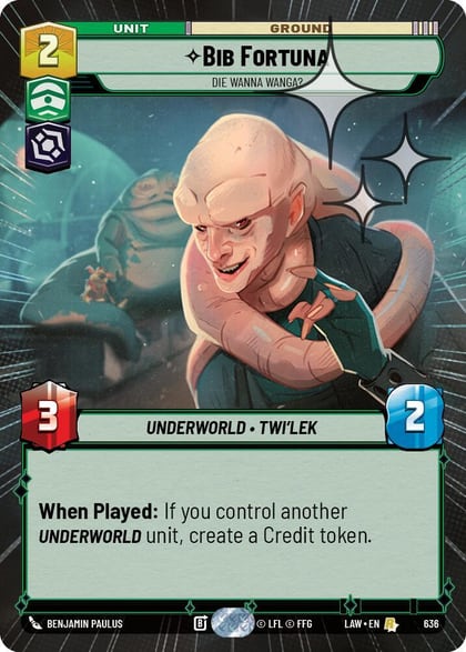 Bib Fortuna - Die Wanna Wanga? (Hyperspace Foil), A Lawless Time 636