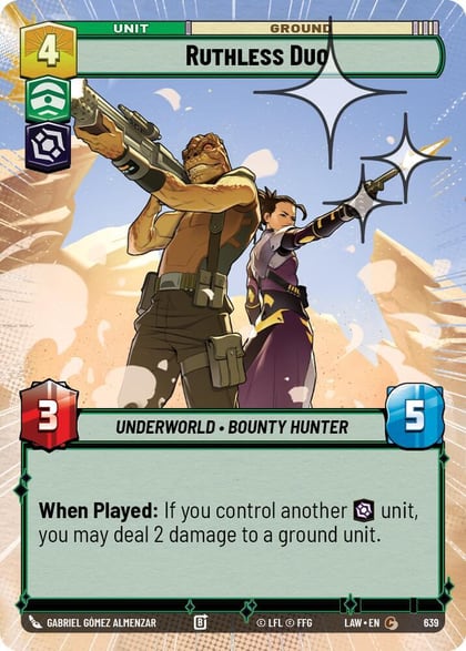 Ruthless Duo (Hyperspace Foil), A Lawless Time 639