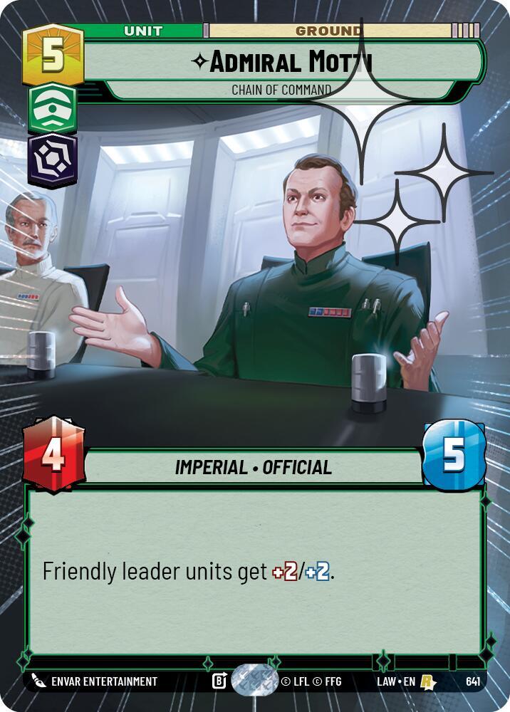 Admiral Motti - Chain of Command (Hyperspace Foil), A Lawless Time 641