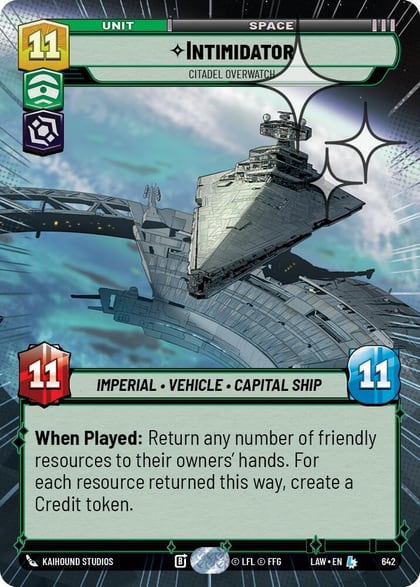 Intimidator - Citadel Overwatch (Hyperspace Foil), A Lawless Time 642