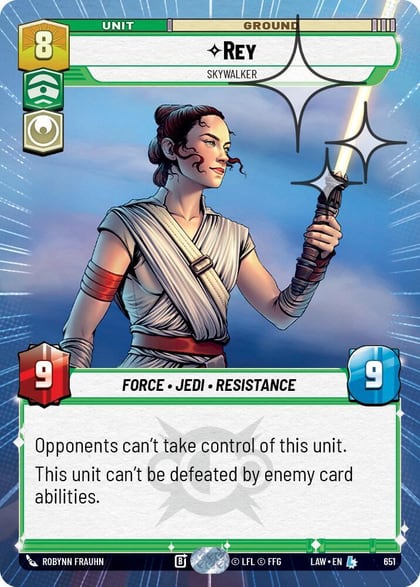 Rey - Skywalker (Hyperspace Foil), A Lawless Time 651