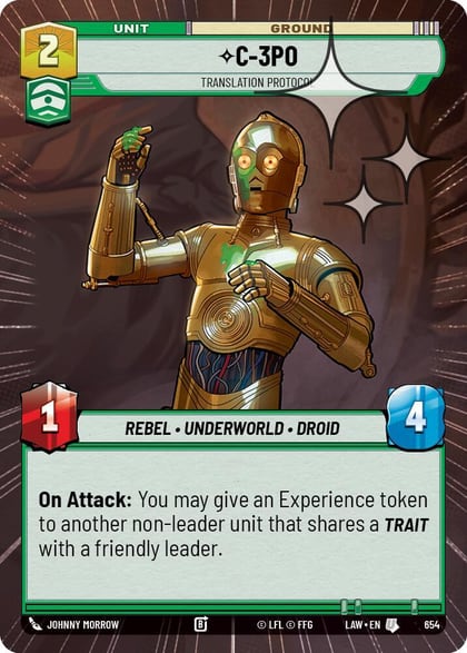 C-3PO - Translation Protocol (Hyperspace Foil), A Lawless Time 654
