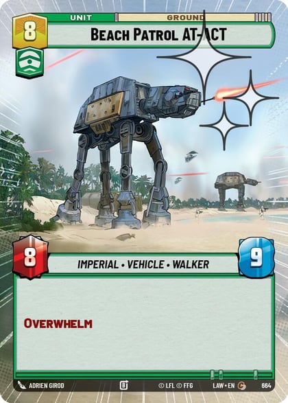 Beach Patrol AT-ACT (Hyperspace Foil), A Lawless Time 664