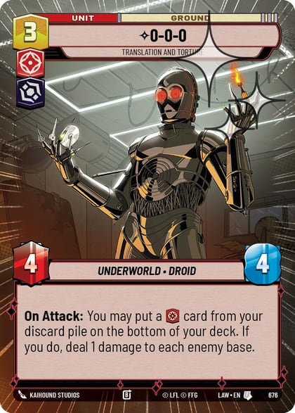 0-0-0 - Translation and Torture (Hyperspace Foil), A Lawless Time 676
