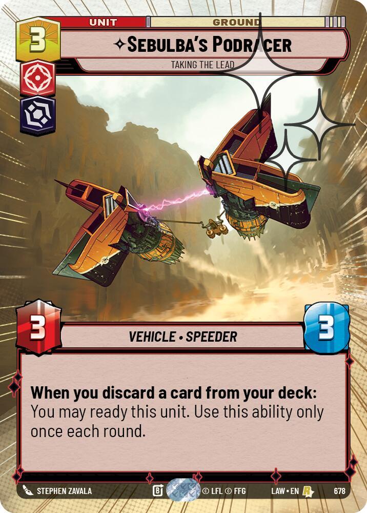 Sebulba's Podracer - Taking the Lead (Hyperspace Foil), A Lawless Time 678