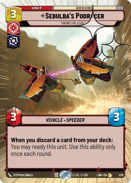Sebulba's Podracer - Taking the Lead (Hyperspace Foil), A Lawless Time 678