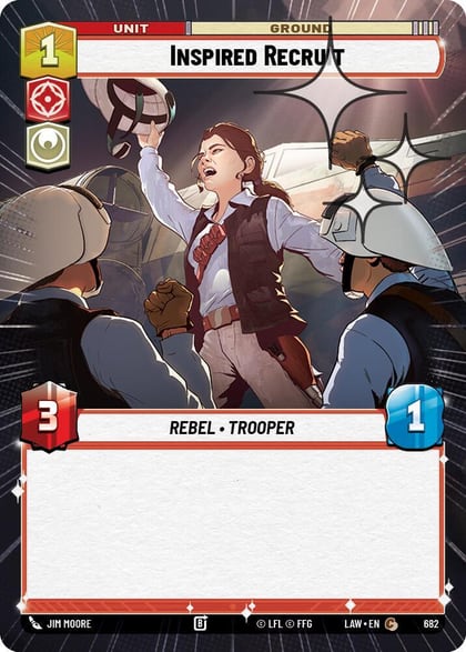 Inspired Recruit (Hyperspace Foil), A Lawless Time 682