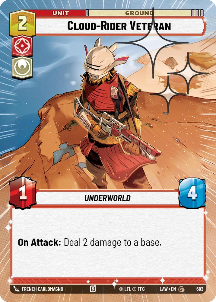 Cloud-Rider Veteran (Hyperspace Foil), A Lawless Time 683