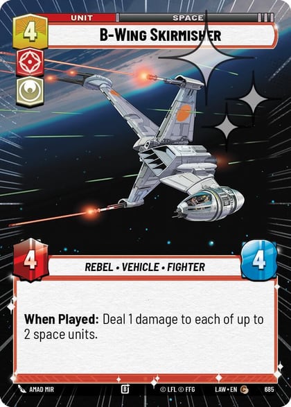 B-Wing Skirmisher (Hyperspace Foil), A Lawless Time 685