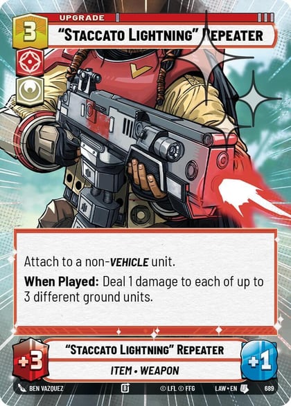 "Staccato Lightning" Repeater (Hyperspace Foil), A Lawless Time 689