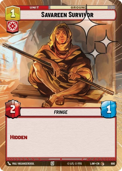 Savareen Survivor (Hyperspace Foil), A Lawless Time 690