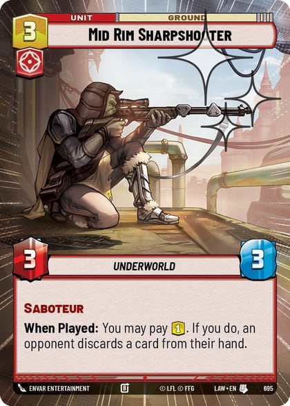 Mid Rim Sharpshooter (Hyperspace Foil), A Lawless Time 695