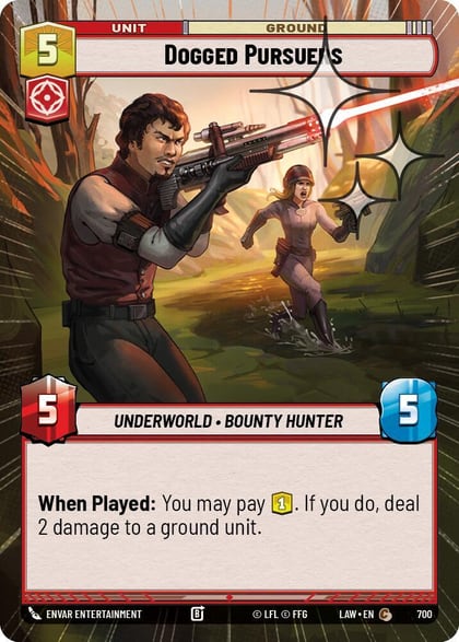 Dogged Pursuers (Hyperspace Foil), A Lawless Time 700