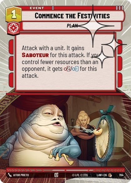 Commence the Festivities (Hyperspace Foil), A Lawless Time 704