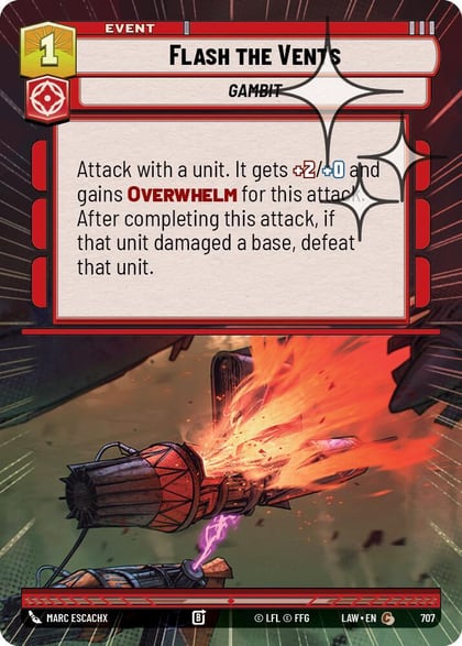 Flash the Vents (Hyperspace Foil), A Lawless Time 707