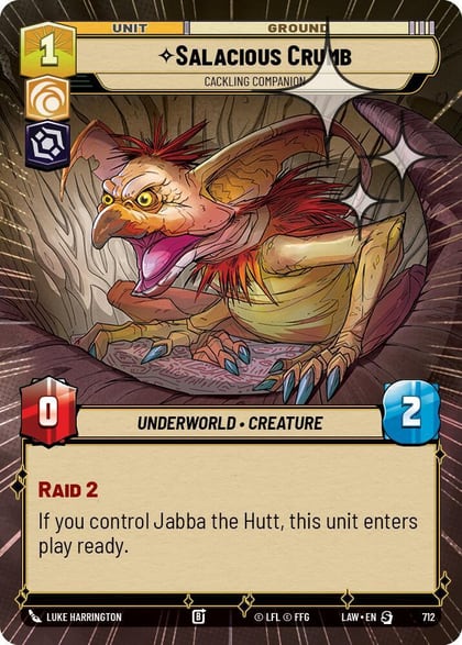 Salacious Crumb - Cackling Companion (Hyperspace Foil), A Lawless Time 712