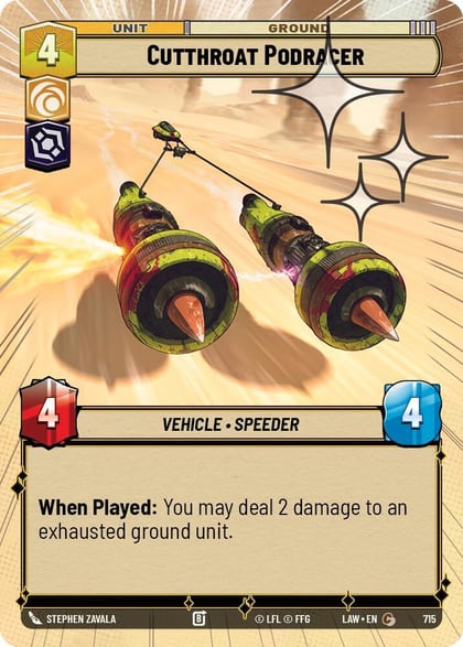 Cutthroat Podracer (Hyperspace Foil), A Lawless Time 715