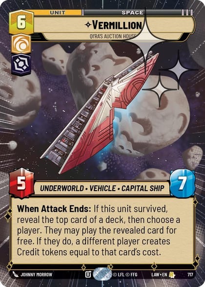 Vermillion - Qi'Ra's Auction House (Hyperspace Foil), A Lawless Time 717