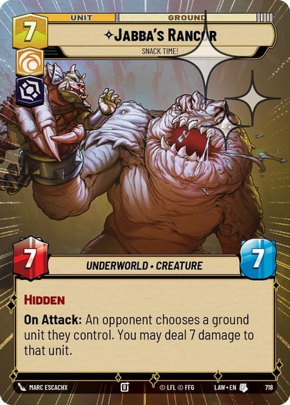 Jabba's Rancor - Snack Time! (Hyperspace Foil), A Lawless Time 718