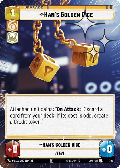 Han's Golden Dice (Hyperspace Foil), A Lawless Time 727