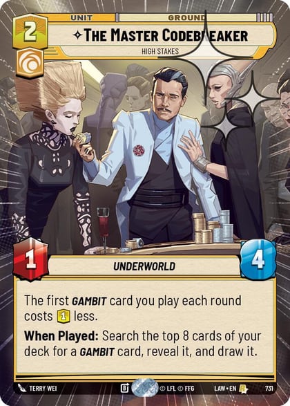 The Master Codebreaker - High Stakes (Hyperspace Foil), A Lawless Time 731