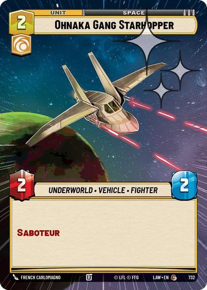 Ohnaka Gang Starhopper (Hyperspace Foil), A Lawless Time 732