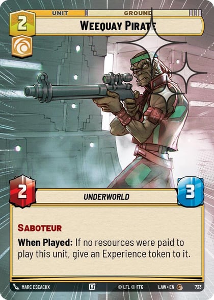 Weequay Pirate (Hyperspace Foil), A Lawless Time 733