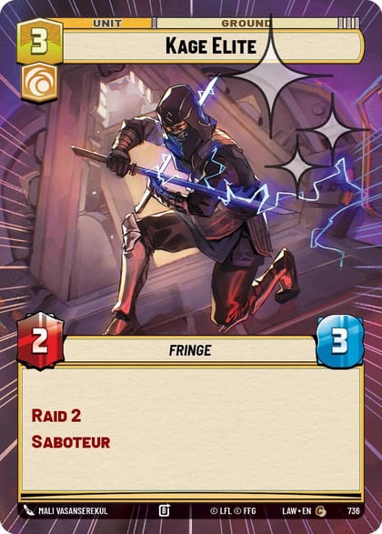 Kage Elite (Hyperspace Foil), A Lawless Time 736