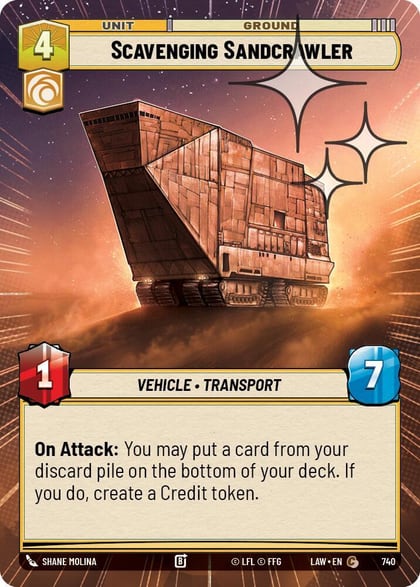 Scavenging Sandcrawler (Hyperspace Foil), A Lawless Time 740