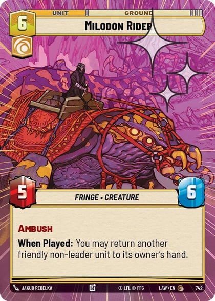Milodon Rider (Hyperspace Foil), A Lawless Time 742