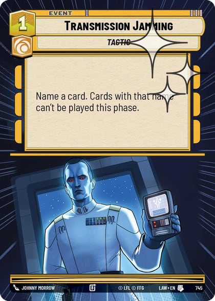 Transmission Jamming (Hyperspace Foil), A Lawless Time 745
