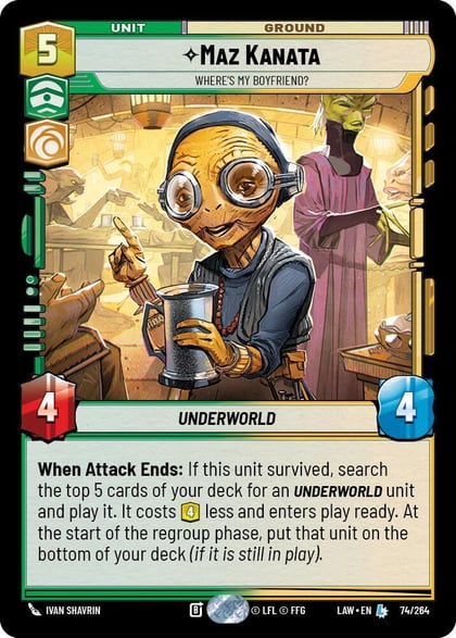 Maz Kanata - Where's My Boyfriend?, A Lawless Time 74/264
