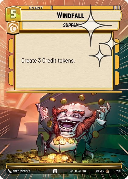 Windfall (Hyperspace Foil), A Lawless Time 750