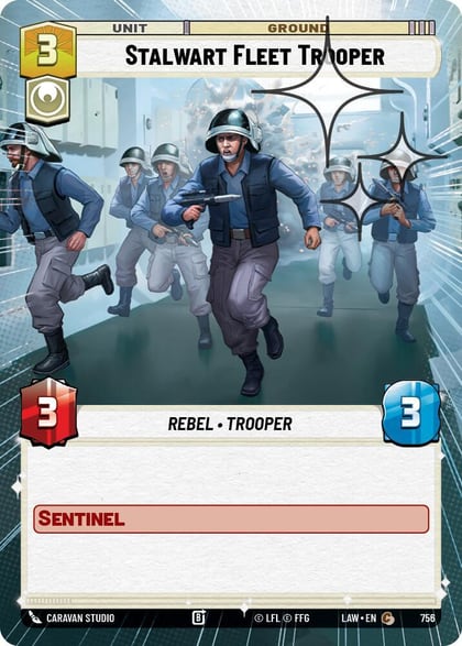Stalwart Fleet Trooper (Hyperspace Foil), A Lawless Time 756
