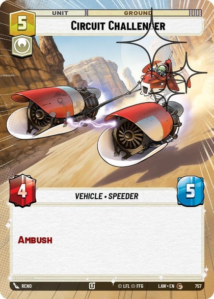 Circuit Challenger (Hyperspace Foil), A Lawless Time 757